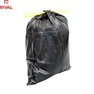 Garbage Bag 120 Liter 120 Liter Bags On Roll Trash 120l High Quality 2 Mil Super Big Capacity 100% Biodegradable Plastic Black Garbage Bags Refuse Bag