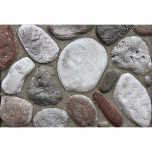 Ciottoli Colorati Finti per Decorazione Murale, Piastrelle in Pietra Artificiale, Ciottoli Piatti, Pietra di <span class=keywords><strong>Cemento</strong></span> Mista a Ciottoli di Fiume - Product Image 3