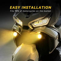 Projecteur LED haute puissance SENLO 80W, ampoules LED, feux de route et de croisement, 6000K, phare de moto
