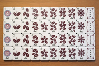 Boutique Hygge Book Lover American Mahjong 160 Tuiles Gravées avec motifs Grains de café, Chouette, Lunettes, Bougie, Joker, Objets de collection
