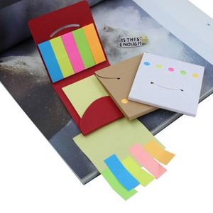 Wholesale Custom Good Adhesive Korean <b>Sticky</b> <b>Notes</b> Set With Smile Face - Product Image 4