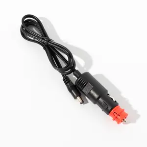 Alta calidad 12V 24V adaptador macho enchufe cargador de coche Cable de alimentación enchufe del encendedor de cigarrillos del coche para el coche