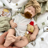 Tragbare Kleidbare Reborn-Babypuppe aus Vollsilikon in Echtem Babymaßstab, Langlebig, Wiederverwendbar, Kunst-DIY Blanko-Puppe