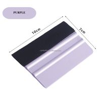 LumaView Raclette en plastique blanc avec raclette en feutre double face pour film vinyle 10x7cm, ajustement universel pour covering automobile, film teinté et graphiques