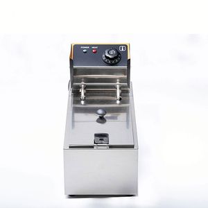 ماكينة فولاذية مقاومة للصدأ ودرجة حرارة مطعم 6L سوائل واحدة للدجاج المقلي - Product Image 5