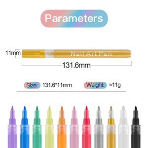 Set di penne <span class=keywords><strong>per</strong></span> smalto <span class=keywords><strong>per</strong></span> unghie con <span class=keywords><strong>per</strong></span> adulti o ragazze adolescenti include 15 <span class=keywords><strong>pennarelli</strong></span> <span class=keywords><strong>per</strong></span> smalto - Product Image 2