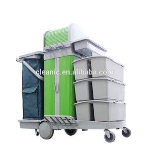 Carro de Limpieza Multifuncional de Plástico para Hospitales, Fabricante de Herramientas de Limpieza Industrial, Miembro de IPC - Product Image 3