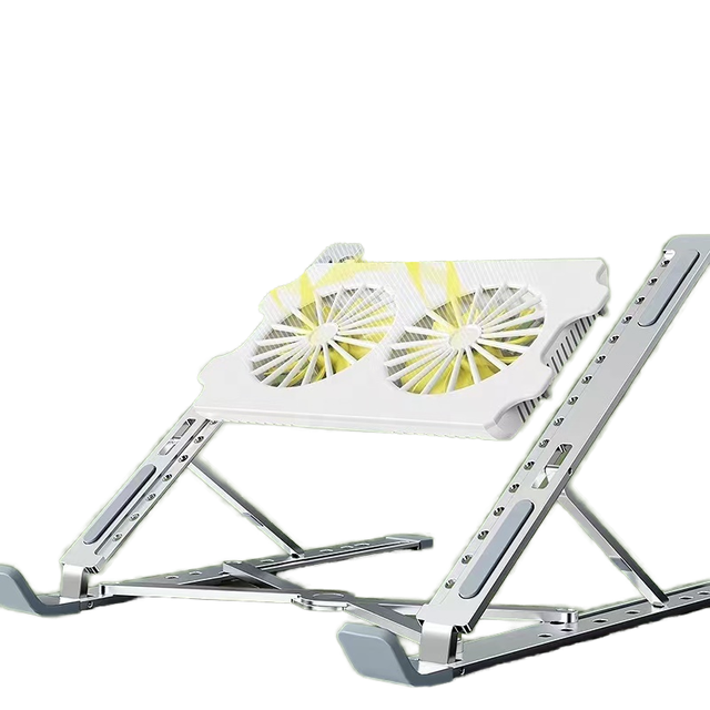 Flashstrike KS-FQ01 P11F Wholesale OEM Adjustable Double Fans Tablet Laptop Cooling Pads Stand with USB Fan 14-17.3inch in Stock