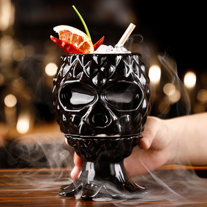 Vente en gros <span class=keywords><strong>Verres</strong></span> à cocktail Tasse Tiki en verre Tasse Bar Tasses Tiki en céramique personnalisées pour cocktail - Product Image 1