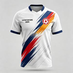 <b>HOT</b> sell Custom logo Printed Breathable Short Sleeve Sublimation Football Jerseys & Soccer Uniforms Sports Kit for Men - Product Image 1