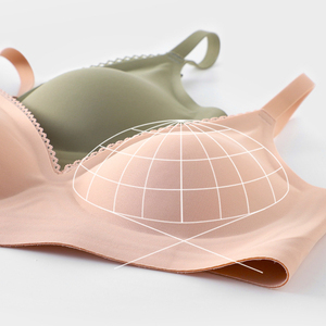 Soutien-gorge de sport japonais sans couture, col en V, sans armatures, grande taille, pour femmes corpulentes - Product Image 5