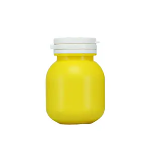 Popular New Products Candy Color Hdpe Pill Capsule Container Bottle With Cap