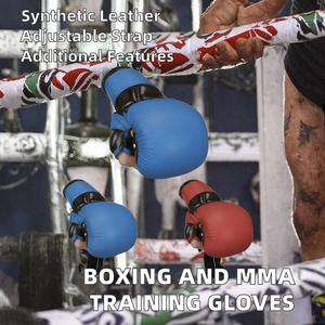 ถุงมือชกมวยมืออาชีพและถุงมือฝึกซ้อม MMA สำหรับผู้ชายและผู้หญิง ถุงมือกีฬาต่อสู้แบบมีแผ่นรองรับแรงกระแทกที่ทนทาน สำหรับมวยและศิลปะการต่อสู้แบบผสมผสาน - Product Image 2