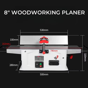 Popular FUSAI 1650W FS-5020 Bench <strong>Planer</strong> 220V Electrical <strong>Wood</strong> Combined <strong>Planer</strong> Jointer Spiral Cutter High Speed High Power 8 <strong>Inch</strong> - Product Image 2