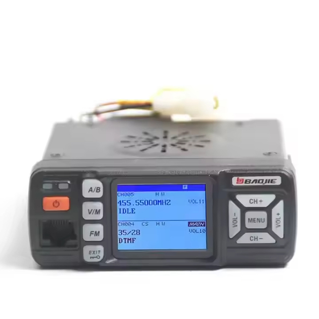 BAOJIE BJ-318,25W Dual Band 256CH Vhf_uhf Mobile Radio 136-174&400-490MHz Car FM Radio BJ318 Vehicle 2 Way Radio