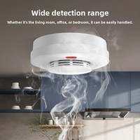 Détecteur de fumée intelligent Wi-Fi Tuya avec application autonome multifonctionnelle pour alarme incendie, en matériau PC, compatible télécommande Graffiti 433