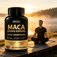 Faible MOQ, Formule Personnalisée, Échantillon Disponible, Dropshipping, Complément de Capsules de Maca pour le Soutien Cognitif