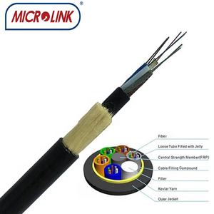 Antena exterior PE /AT doble chaqueta 200m Span 8 12 24 48 72 96 hilos de fibra óptica cable ADSS 24 Core cable de fibra óptica - Product Image 4