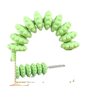 Bâton de massage 2-en-1 en PP à dents de loup, flexible, à dix roues, pour l'entraînement de force des bras, contact bionique, unisexe - Product Image 1