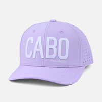 Casquette de baseball imperméable et respirante, séchage rapide, sports de plein air, broderie 3D en relief, logo personnalisé, perforée, pour le golf et la randonnée