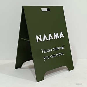 Custom Double Sided Indoor Outdoor Pavement Stand a <b>Frame</b> Sign Weatherproof Sidewalk Advertising Board - Product Image 4