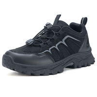 Chaussures de randonnée d'été en gros unisexe respirantes en maille légères à lacets avec bouton et semelle extérieure en TPR OEM/ODM