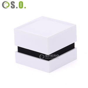 Wholesale Blue White Custom Premium Plastic LED light box Boxes for Necklace Bracelet <b>Ring</b> Earrings Boxes Jewelry Box - Product Image 1