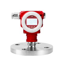 Flush Diaphragm Pressure Level Indicator Transmitter with Digital Display 4-20mA RS485 Output for Tank Liquid Level Measurement