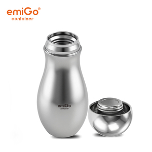 Botella de Acero Inoxidable de Doble Pared con Aislamiento EmiGo de 355 ml (12 fl.oz), Diseño Ergonómico, Botella de Viaje BowlingSip - Product Image 2
