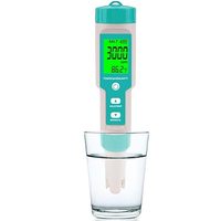 Testeur de sel pour aquarium - Testeur de sel pour piscine, polyvalent 5 en 1 (salinité, S.G, TDS, EC et température), testeur de salinité numérique