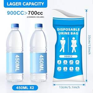 Kantong Urin Sekali Pakai 900ML dengan Ritsleting, Cetak Gravure, Bahan LDPE, untuk Wanita & Pria, Darurat, Perjalanan, Kantong Urin Portabel (Pribadi) - Product Image 2
