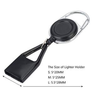 Porte-briquet rétractable avec clip, alliage de zinc ABS, logo OEM, accessoire promotionnel, 3,5x10cm, 22g, sport/occasionnel - Product Image 3