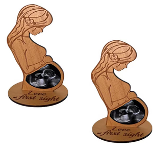 Pafu Cadeau Bébé Première <span class=keywords><strong>Photo</strong></span> Échographie Cadre Sonogramme Cadres Grossesse Bois Cadre <span class=keywords><strong>Photo</strong></span> Bébé - Product Image 1