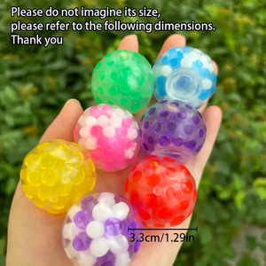 Mainan Sensorik Squishy Ramah Lingkungan Warna-Warni yang Dapat Disesuaikan untuk Mengurangi Kecemasan dan Stres, Bola Remas - Product Image 4