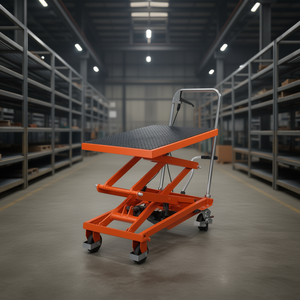 Tavolo elevatore manuale a forbice da 47,2 pollici con capacità di 500 libbre per impianti di produzione - Product Image 2