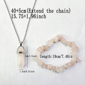 Bracelet en pierre naturelle avec perles de verre colorées, thème Abondance, ensemble cadeau de qualité supérieure, vente en gros, remise sur les achats en gros - Product Image 1