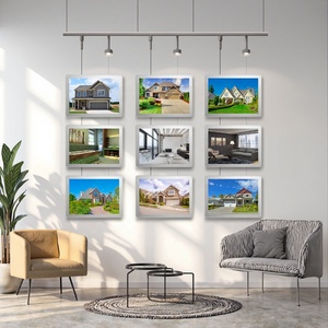 Letrero Publicitario LED Rectangular <span class=keywords><strong>de</strong></span> Acrílico para Agentes Inmobiliarios LS M3, Marco con Panel Intercambiable, Exhibición para Ventanas, Promoción para Bares - Product Image 5