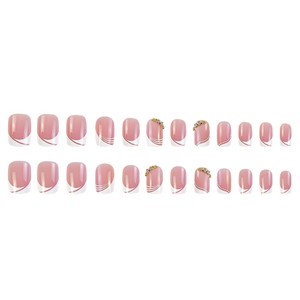 24 Uñas Postizas Cortas Cuadradas de la Marca Pure Desire, Uñas Artificiales para Salón de Belleza - Product Image 6