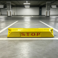 Borne de stationnement robuste en plastique et aluminium moulé sous pression, avec inscription STOP, anti-collision, pour centres commerciaux et parkings