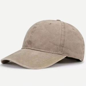 Wholesale Stock Solid Color Unstructured Polyester/Cotton Dad <b>Hats</b> 6 Panels Washed Distressed Baseball Caps Custom Logo Business - Product Image 3
