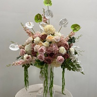 Kunstzijde bloemen realistische bloemenbal tafeldecoratie bruiloft dankdag vaas bloemstuk voor feest banket