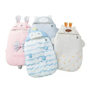 حقائب نوم للأطفال, حقائب نوم للأطفال حديثي الولادة بأشكال حيوانات لطيفة ، كيس شرنقة للف ملفوفة للشتاء