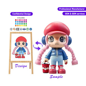 Figurines d'anime OEM, figurines <span class=keywords><strong>3D</strong></span>, jouets fabriqués sur mesure en plastique et en caoutchouc, figurines de filles d'anime, figurines en vinyle souple, figurines en résine PVC - Product Image 2