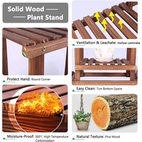 Support de plantes en bois de pin intérieur et extérieur, support de Pot de fleur, support de plante