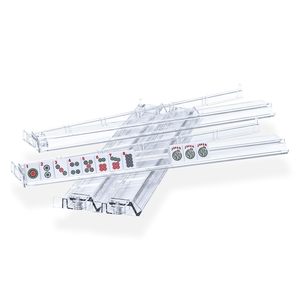 Regla transparente para mahjong, tarjetero de código especial para mahjong americano, tarjetero de plástico de colores, bolsa de cosméticos portátil - Product Image 1