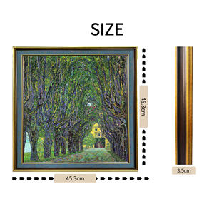 Reproduction de l'œuvre de Gustav Klimt, Avenue dans <span class=keywords><strong>le</strong></span> parc du château de Kammer - Impression sur toile écologique avec protection anti-UV, reproduction de peinture à l'huile - Product Image 4