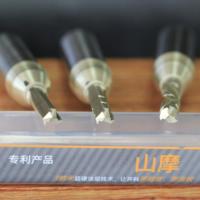 JANDLI Mata Bor CNC Lurus Berlapis Timah 65HRC 3 Mata Pisau dengan Chipbreaker / TCT End Mill untuk Pengerjaan Kayu Ukuran 6mm/8mm