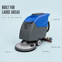 Nettoyeur de sols autoporté WL-510, économique, pour grandes surfaces, brosse de 510 mm, puissance 1050 W, certifié CE