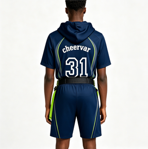 Nouveautés : Maillots de flag football 7V7, uniformes de flag football, t-shirts à capuche pour jeunes - Product Image 3