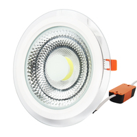 Plafonnier LED encastré en verre ultra-plat 6W 10W 15W 20W 25W, le plus vendu